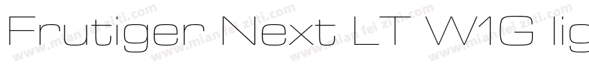 Frutiger Next LT W1G light字体转换
